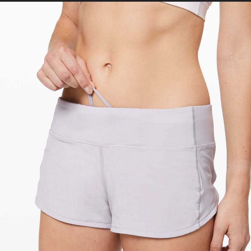 lululemon athletica Gray Athletic Shorts with Sleek Fit and Lightweight Fabric